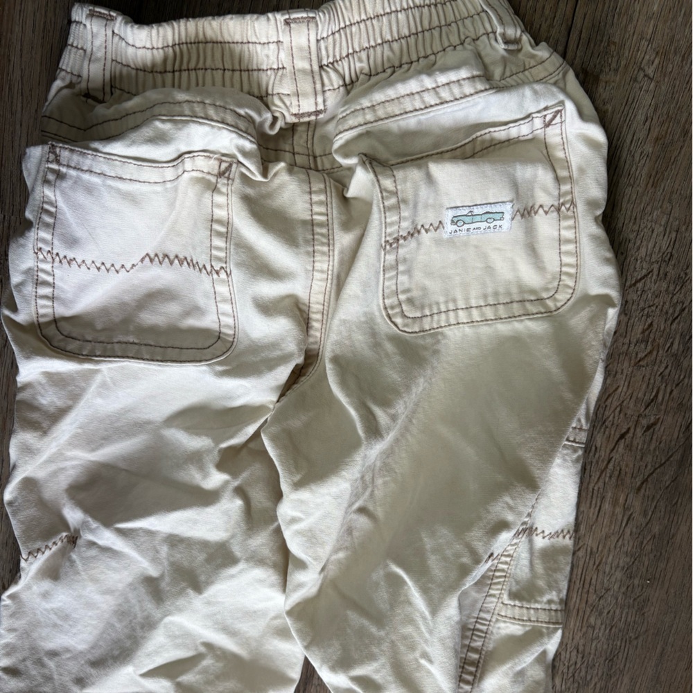 Janie & Jack  Light Tan Cargo Pants - Picture 5 of 6
